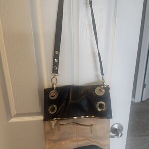 Hammitt Black and Tan Reversible Crossbody Bag